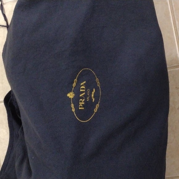 Prada Milano Large Dust bag – Blue 100% Cotton Protective Storage Bag 39.5x26-in - Picture 3 of 10